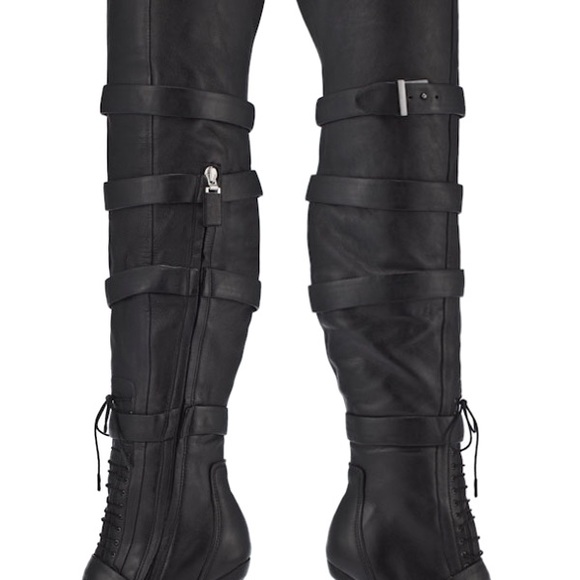 L.A.M.B. Gwen Stefani GLAMETTE OTK leather boots 9 - Picture 2 of 7